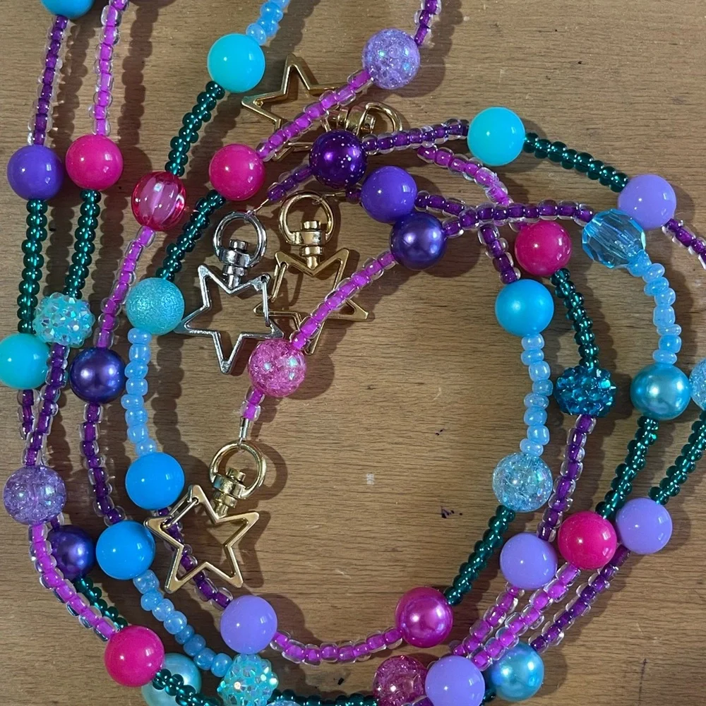 Kids Mask Lanyards - handmade - Mermaid #1
